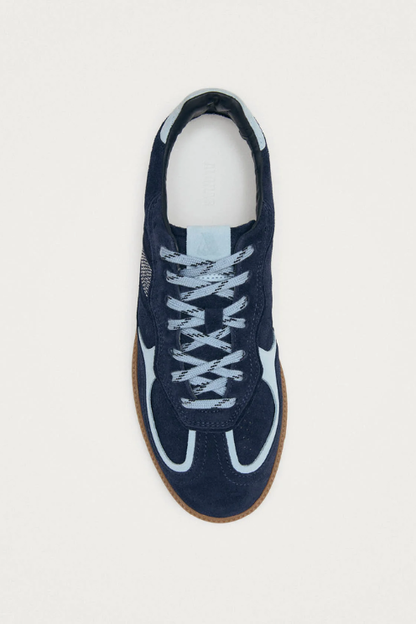 Rife Blue Tones Leather Sneakers