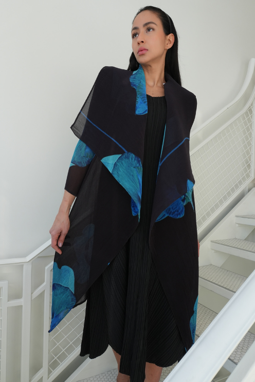 Collare Coat - Aqua