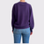 Repeat Relaxed Fit Purple V-Neck Sweater