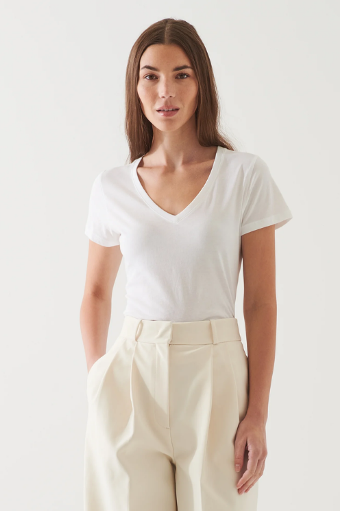 Lightweight Pima Cotton V-Neck