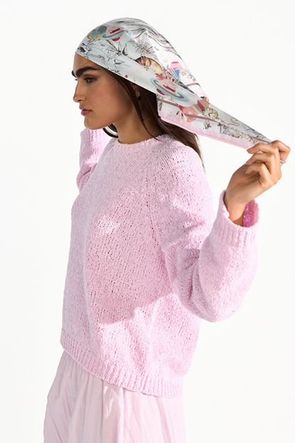 Dreamscape Silk Pirnted Scarf