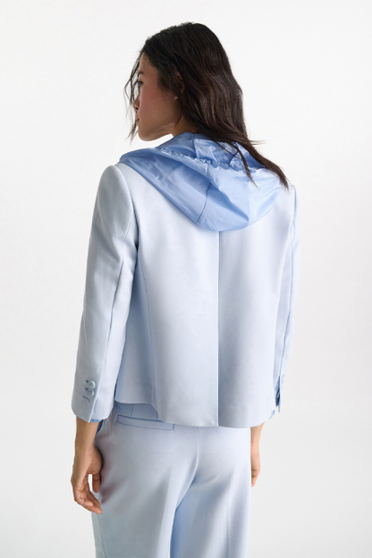 Cropped Blazer in Punto Milano