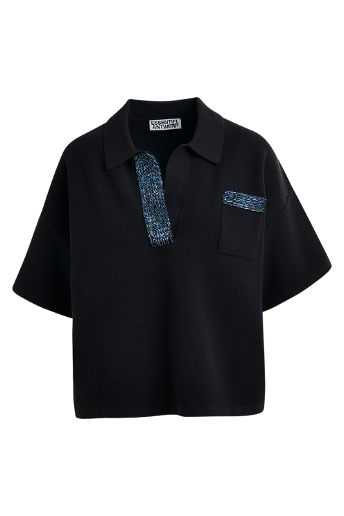 Chic Contrast Polo