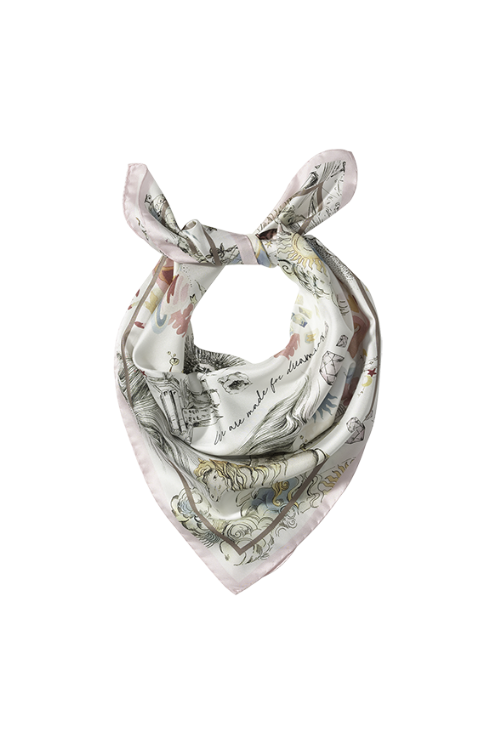 Dreamscape Silk Pirnted Scarf