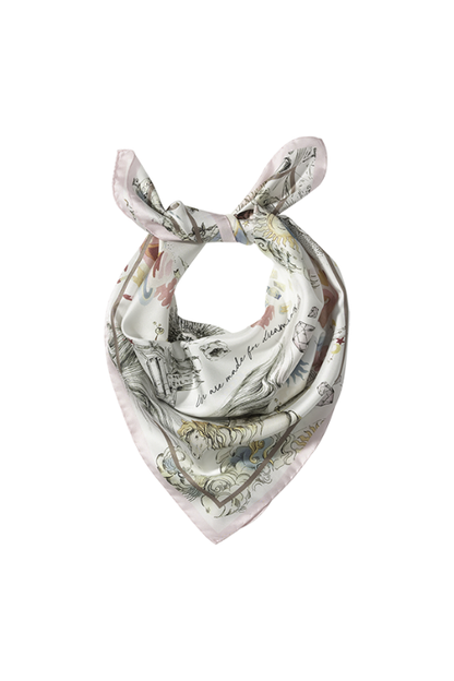 Dreamscape Silk Pirnted Scarf