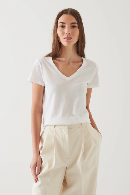 Lightweight Pima Cotton V-Neck