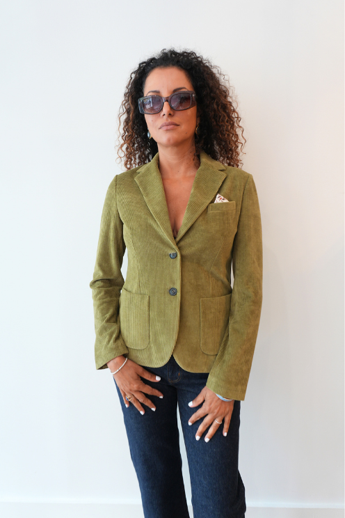 Slim Fit Corduroy Blazer