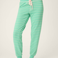 Peace & Pawlidays Green Stripe Jammie Pant