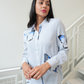 Blue Butterfly Blouse