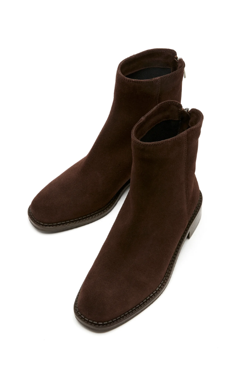 Selina Chocolate Suede Boot
