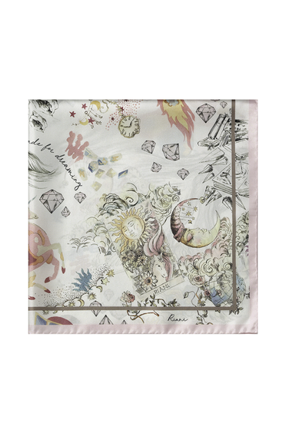 Dreamscape Silk Pirnted Scarf