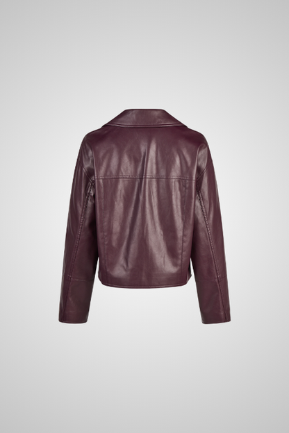 Faux Leather Blazer