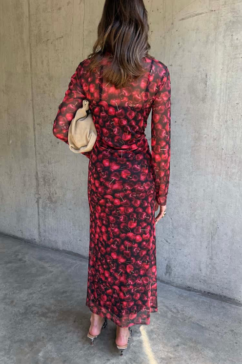 Cherry Mesh Soho Dress