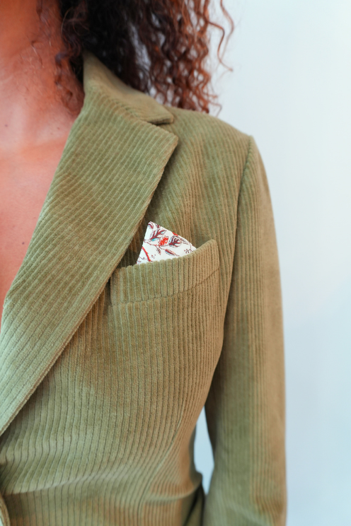 Slim Fit Corduroy Blazer