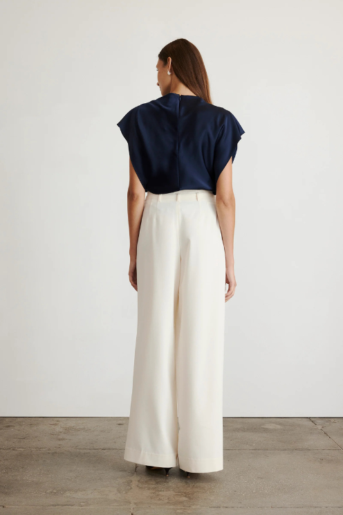 Adrien Navy Blouse