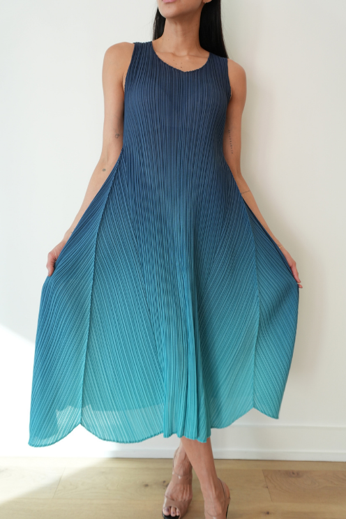 Long Estrella Dress - Twighlight Blue