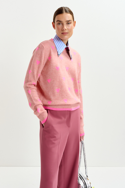 Heart Intarsia Sweater