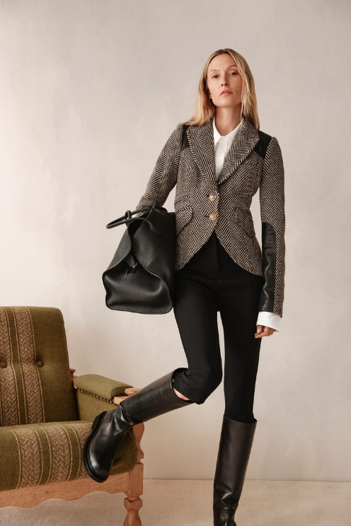 Saddle-Patch Equestrian Blazer