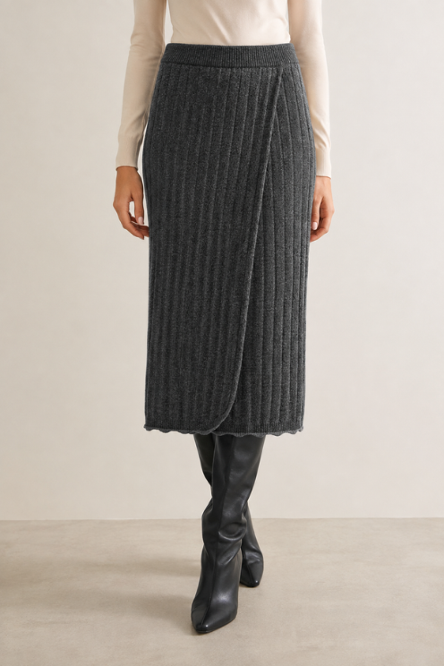 Knit Midi Skirt
