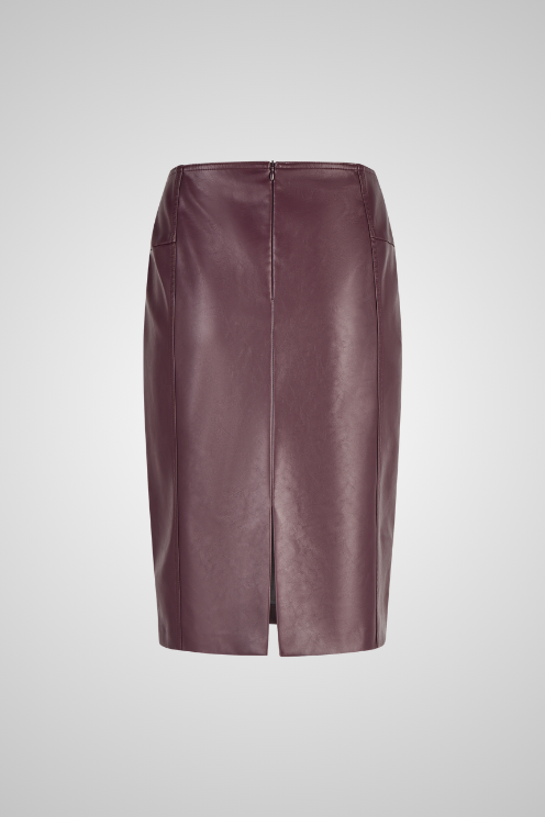 Faux Leather Pencil Skirt