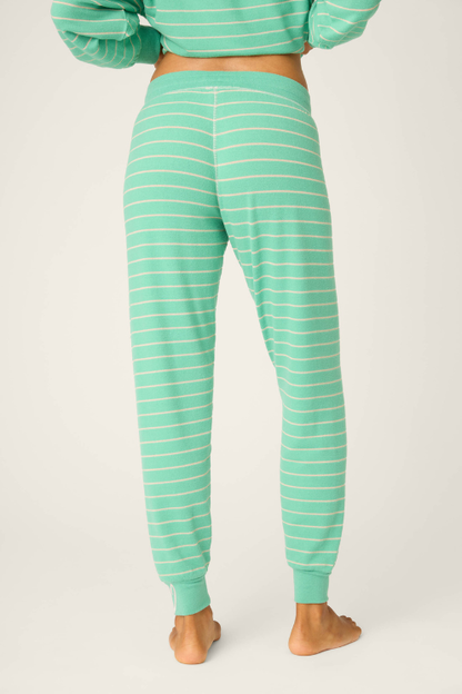 Peace & Pawlidays Green Stripe Jammie Pant