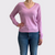 Repeat V-Neck Pink Sweater