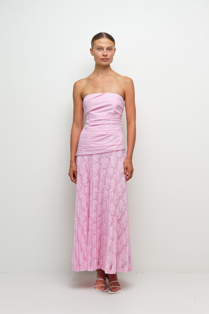 Annalise Cotton Lace Midi Dress