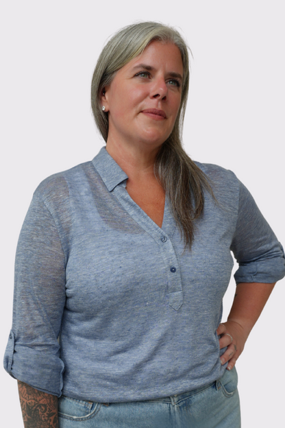 Jersey Linen Henley