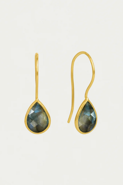 Nosara Earring Droplets Labradorite