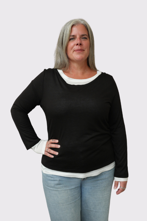 Double-Layer Long Sleeve Tee