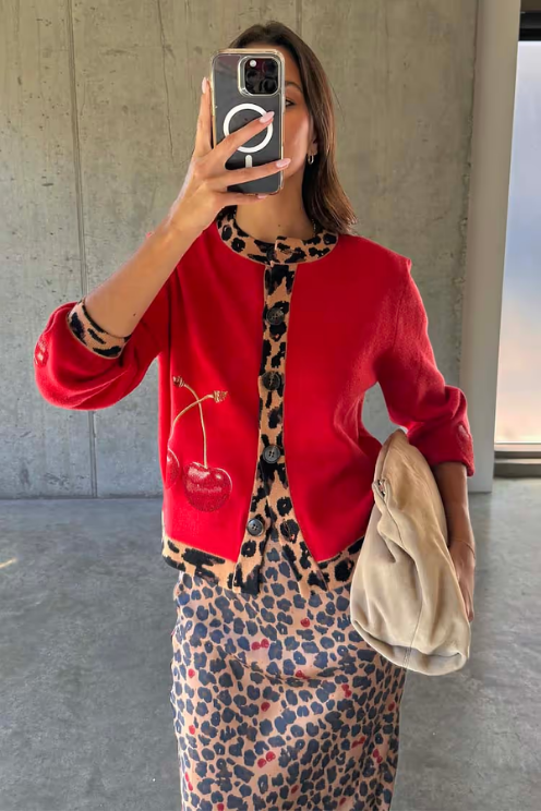 Cherry Holly Cardi
