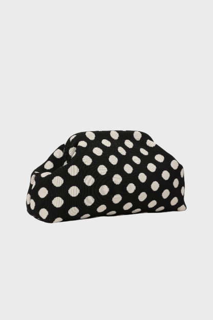City Girl Pouch Black Polka Dot