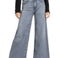 Palazzo Cropped Jean in Grey