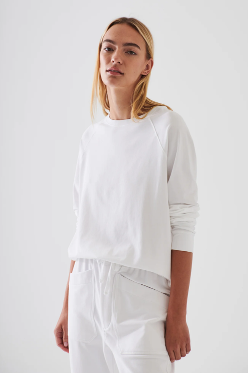 Pima Cotton Stretch Oversized Sweatshirt