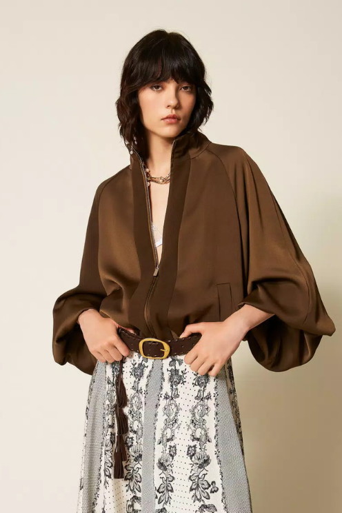 Satin Balloon Jacket