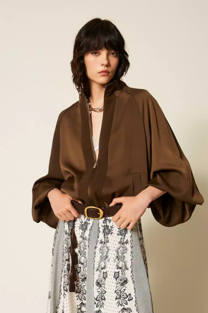 Satin Balloon Jacket