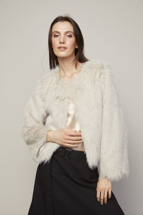 Blaine Birch Faux Fur Jacket