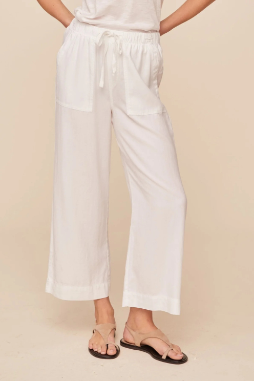 Easy Pocket Wide Leg Crop