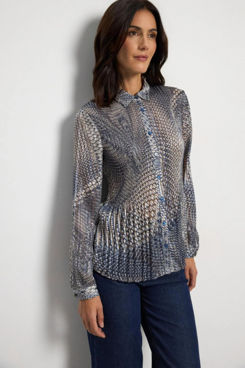 Blue Iraida Blouse