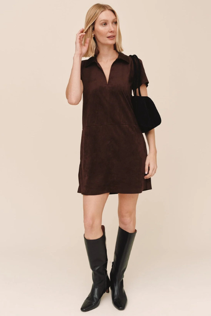 Short Sleeve Pullover A-Line Dress