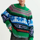 Jacquard Boxy Sweater