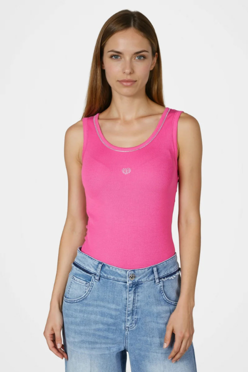 Ribbed Heart Tank
