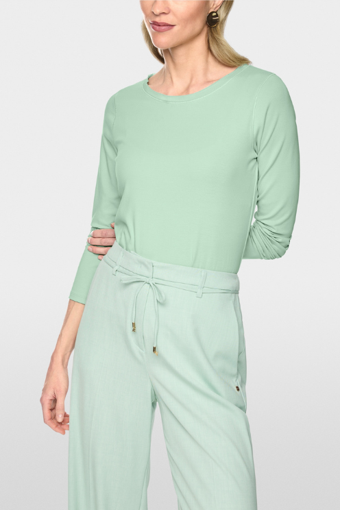Silk Trim Long Sleeve