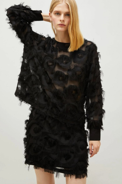 Marella Damien Feather Long Sleeve Top