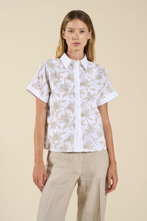 Linen Embroidered Shirt