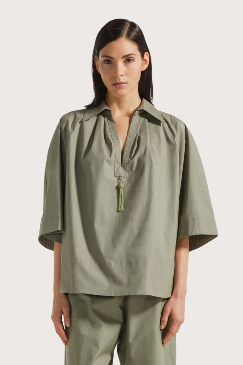 Stretch Cotton Poplin Shirt