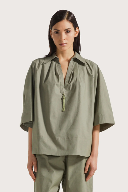 Stretch Cotton Poplin Shirt