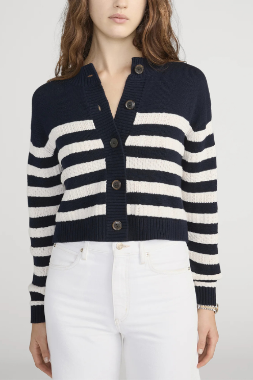 The Variation Femme Cardi Sweater On Model Detail