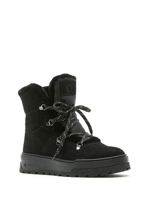Shearling Lined Suede Bootie