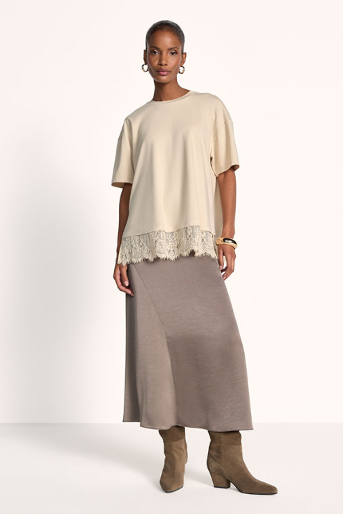 Lace Trim T-shirt